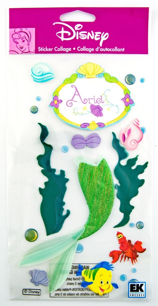 Jolee’s Boutique Sticker Collage Disney Princess Ariel Set EK Success
