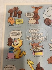 Hallmark Silly Scents Chocolate Scratch Sniff 1983 RARE One Sheet Animal Theme