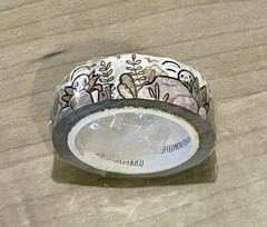 NEW TheCoffeeMonsterzCo Overgrown Patch Die-Cut Washi Tape 15 mm roll TCMC