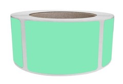 Rectangular Self-Adhesive Labels 3×2 inch (75mm x 50mm) Pastel Green Sticker …