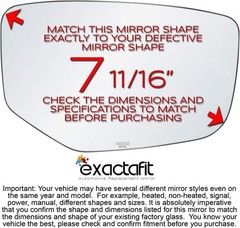 Passenger Side Mirror Glass Replacement For 2013 2014 2015 2016 2017 Honda Ac…