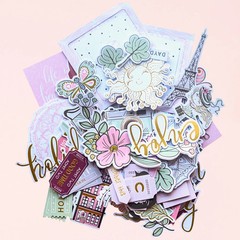 Creative Path 134pcs Paper Diecuts Ephemera Scrapbooking Die Cut Shapes