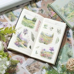 Plant Landscape Scrapbook Stickers 36 Sheets 200 Pre-Cut Washi Stickers for Jour