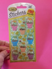 vintage Mello Smello Foil Easter sticker package