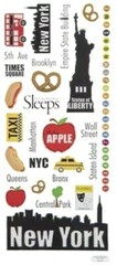 New York Empire State Statue Liberty Brooklyn Vacation Tour Paper Studio Sticker