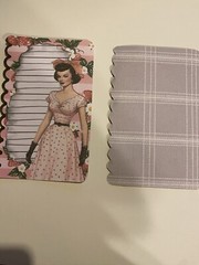 2 mid-century, ladies, junk journal, large tags or large cards￼