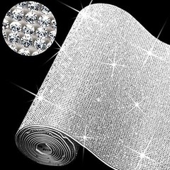 Outus 60750 Pieces Self Adhesive Rhinestone Sheets 59 x 7.87 Inch Bling Glitter