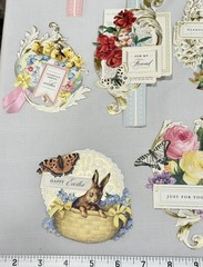 2020 ANNA GRIFFIN AG1070 SPRINGTIME COLLAGE CARD TOPPERS Diecuts/Stickers 83-Pcs