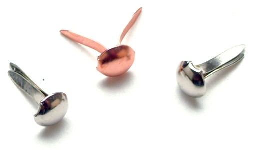 Mini Metal Paper Fasteners 3mm 100/Pkg Round – Metal Finishes
