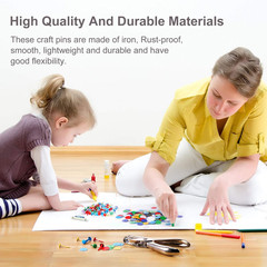 Mudder 100 Pieces Brass Paper Fasteners Paper Brads, and 300 Pieces Washers with