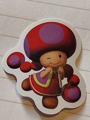 Toadette from Super Mario Bros Nintendo Decal Sticker 1.75″