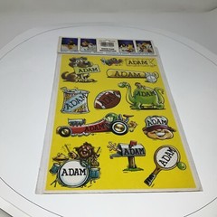 ADAM – Vintage 80s Celebrity Stickers Self-Adhesive/Removable by Mark I