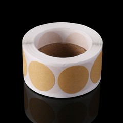 Kraft Paper Round Label Diameter 2.5cm Handmade Baby Shower Guest