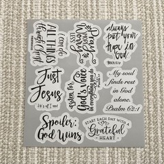 16 Inspirational Christian Faith Stickers, 2” Bible Verse Quote Decals
