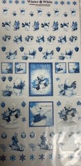 Disney Store Japan Winnie The Pooh Winter Glittery Christmas Stickers Vintage