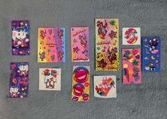 Lot of VTG 80s 90s Lisa Frank Stickers Bears Lips Racoon Koala Elephant Piano