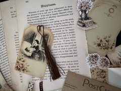 Romantic Motherhood Vintage Book Pages Ephemera Junk Journal Kit 80+ Pieces