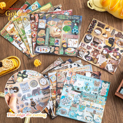 Girl’S Japanese Retro Sticker Book, Food and Daily Life Theme – 800+ Cute Old Sh