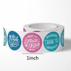 500 X STICKERS THANK YOU Self Adhesive Sticker Cute Business Sticker