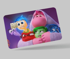 INSIDE OUT , 2 pc credit card skin & DEBIT CARD,TROLLEY & GYM