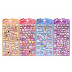 3D Puffier Sticker Sheets Adorable Small Sticker for Kid and Adult Tiny Sticker