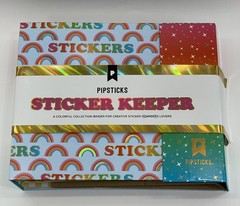 Pipsticks Rainbow Sticker Keeper Binder Magnet Close Sticker Book With Sleeves