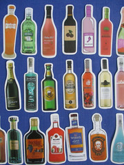 #44 NEW Lot-68 2″ Stickers Embellishments Party Wine Liquor Cardmaking Scrapbook