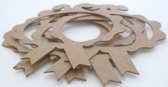 {4} ACCENT FRAMES – Bare Unfinished Chipboard Die Cuts – 3 1/4″ x 4″