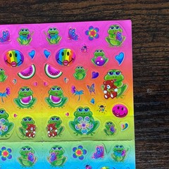 Lisa Frank Frog Complete Sticker Sheet S394 Rare Collectibles