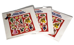 12 Sheets Super Mario Stickers 168 Total Luigi Princess Yoshi Bowser Toad Fire