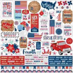 America USA Patriotic Stars Stripes Liberty July Flag Liberty Elements Stickers