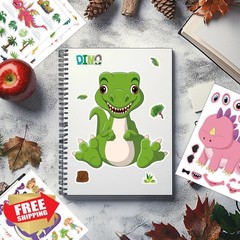 Cosomia Dinosaur Make Face Stickers 42 Sheets