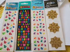 3 for $10 Sandylion sheets NIP You Choose Alphabet Footprints Handprints Stars