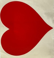 LARGE RED HEART Stickers (1pc)Mrs.Grossman’s•Valentines •Love•Shapes•Card Making