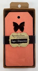 Lot Of 3 Packs Recollections Vintage Collection Tags Die Cut Wood & Solid Paper