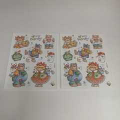 Provo Craft Scrapbook Stickers Rag Time Bee /My Honey Lot Of 4 Single Sheets VTG