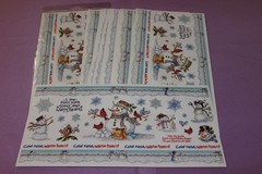 PSX Lot of 18 RARE Large Sheets of Snowmen Snowy Days Stickers!
