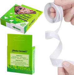 2 Pack Transparent Photo Corners Clear Picture Mounting Corner Stickers for DIY