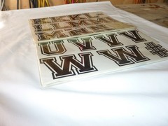 18 Sheets 3 Inch Vinyl Letter Stickers Self Adhesive Alphabet & Numbers
