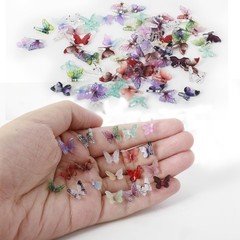 100 Mini Resin Butterflies, Colorful Miniature Butterflies Suitable for moth