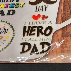 Crafters Square Ceramic Stickers Dad Father’s Day 4 Pieces New