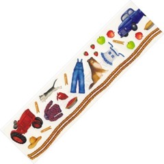 Creative Memories GREAT LENGTHS (3″x12″) Sticker – FARM EQUIPMENT, TRACTOR, PIE