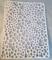 Flower Power Die Cuts * Set of 6 * White Cardstock * Cool Retro Design!