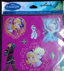 Disney Frozen Glitter Stickers From Hallmark 2 Sheets 22 Stickers