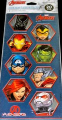 AVANGERS✨20✨STICKERS✨💪🏼✨⚔️✨💥✨6 1/4” X 3”✨2 SHEETS✨SUPER-HEROES✨AWESOME✨❤️💫