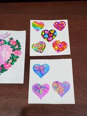 Sandylion Mother of PEARL wreath heart w/ doves 2 mod 1 prisma