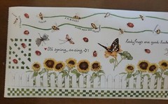 Susan Branch BUGS large sticker sheet lady bugs, butterflies, dragon flies, bees