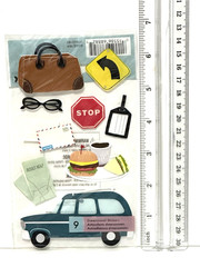 Various themes of Dimensional/Textured Stickers Scrapbooking.