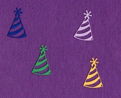 PARTY HAT # 3 die cuts scrapbook cards