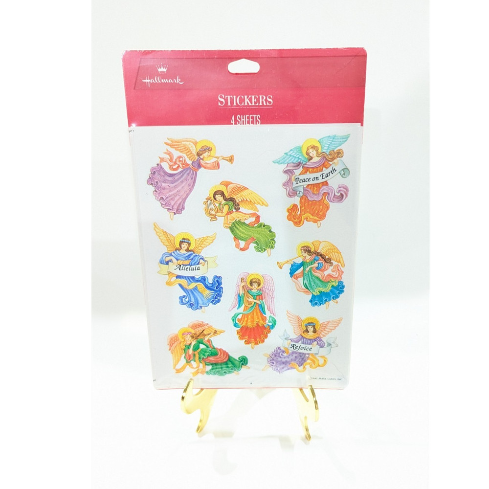 Hallmark Dimensional Angels & Cherubs Stickers 4 Sheets Multicolor